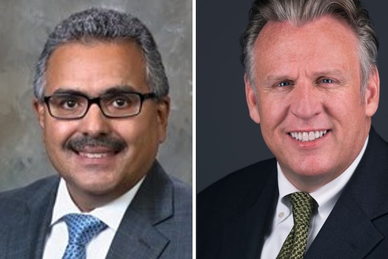 Robert Torres, left, is secretary of Pennsylvania's Department of Aging. Bill Johnston-Walsh is state director for AARP Pennsylvania.