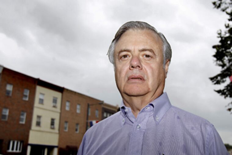 Former state Sen. Vince Fumo near his South Philly home before his imprisonment on corruption charges. He wants a new trial. (David Maialetti / Staff Photographer)