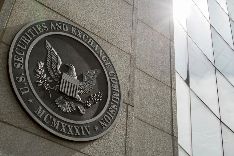 The seal of the U.S. Securities and Exchange Commission at SEC headquarters in 2015 in Washington.