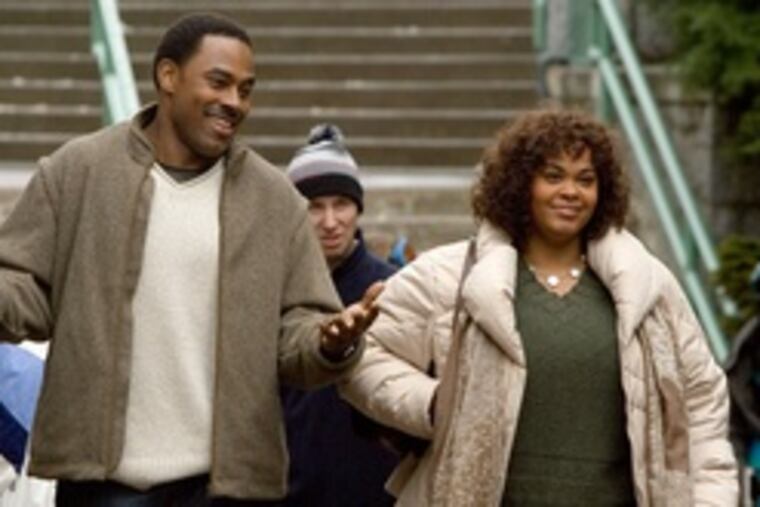Lamman Rucker and Jill Scott in "Why Did I Get Married?" Scott plays a woman trying to save her marriage in Tyler Perry's film.