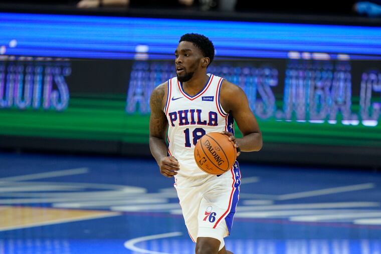 Shake Milton scored 15 of his 19 points in the third quarter against the Celtics on Tuesday night.