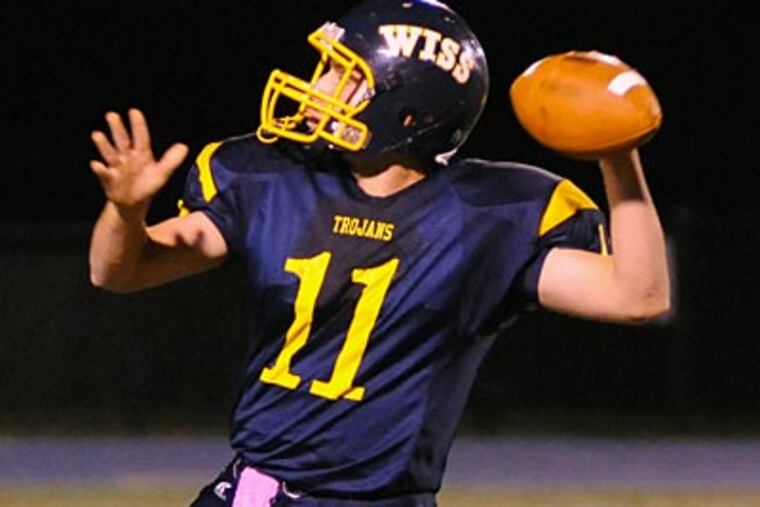 Wissahickon senior quarterback J.T. Crits, who has helped lead his team to a 6-2 record. (Heidi Hansen Photography)