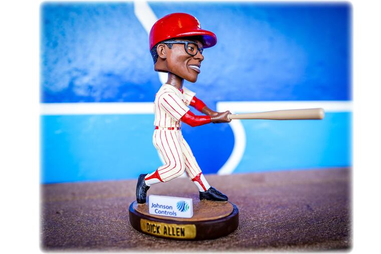 A Dick Allen Bobblehead will be given out to fans ages 15 and over during the Phillies game on Friday, June 9, 2023.