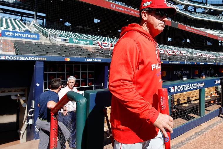 Manager Rob Thomson led the Phillies to a 65-46 record after taking over for Joe Girardi.