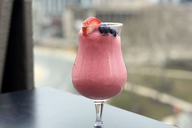 The frosé from Assembly Rooftop Lounge