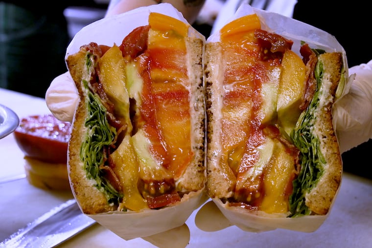 Middle Child's BLT, made with tomatoes from Urban Roots Farm.