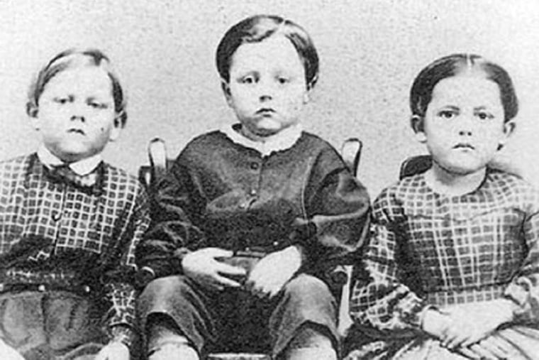 Frank (left), Frederick, and Alice.