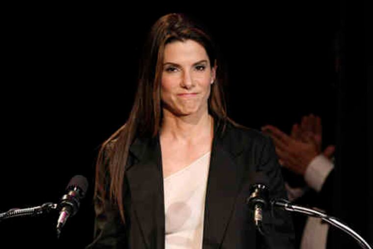 Quite a year for Sandra Bullock: Best and worst actress honors for, respectively, "The Blind Side" and "All About Steve."