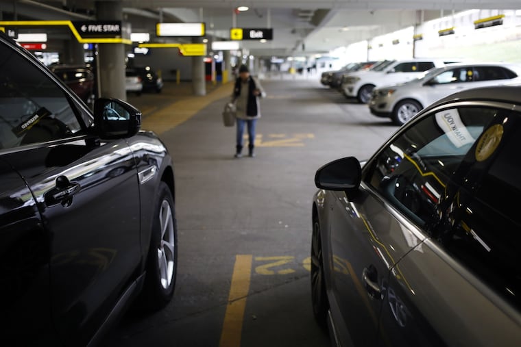 Rental vehicles parked at a Hertz location at the Louisville International Airport in Louisville, Kentucky, on Jan. 20, 2022.