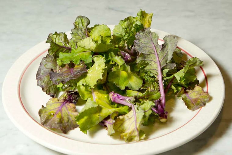 Kalettes, also known as kale sprouts or Lollipop sprouts, are a hybrid of the ever-popular kale and Brussels sprouts. ( CHARLES FOX / Staff Photographer )