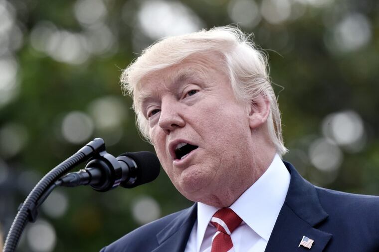 President Trump at the White House on Thursday.