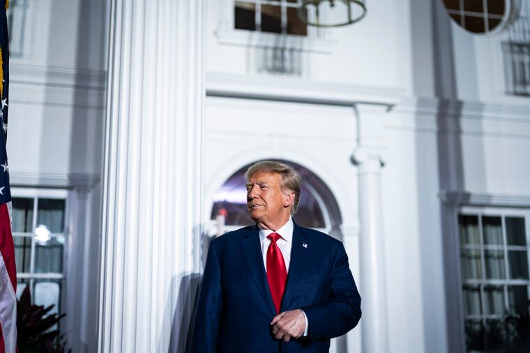 Former president Donald Trump in Bedminster, N.J., in early June following his first court appearance in Miami.