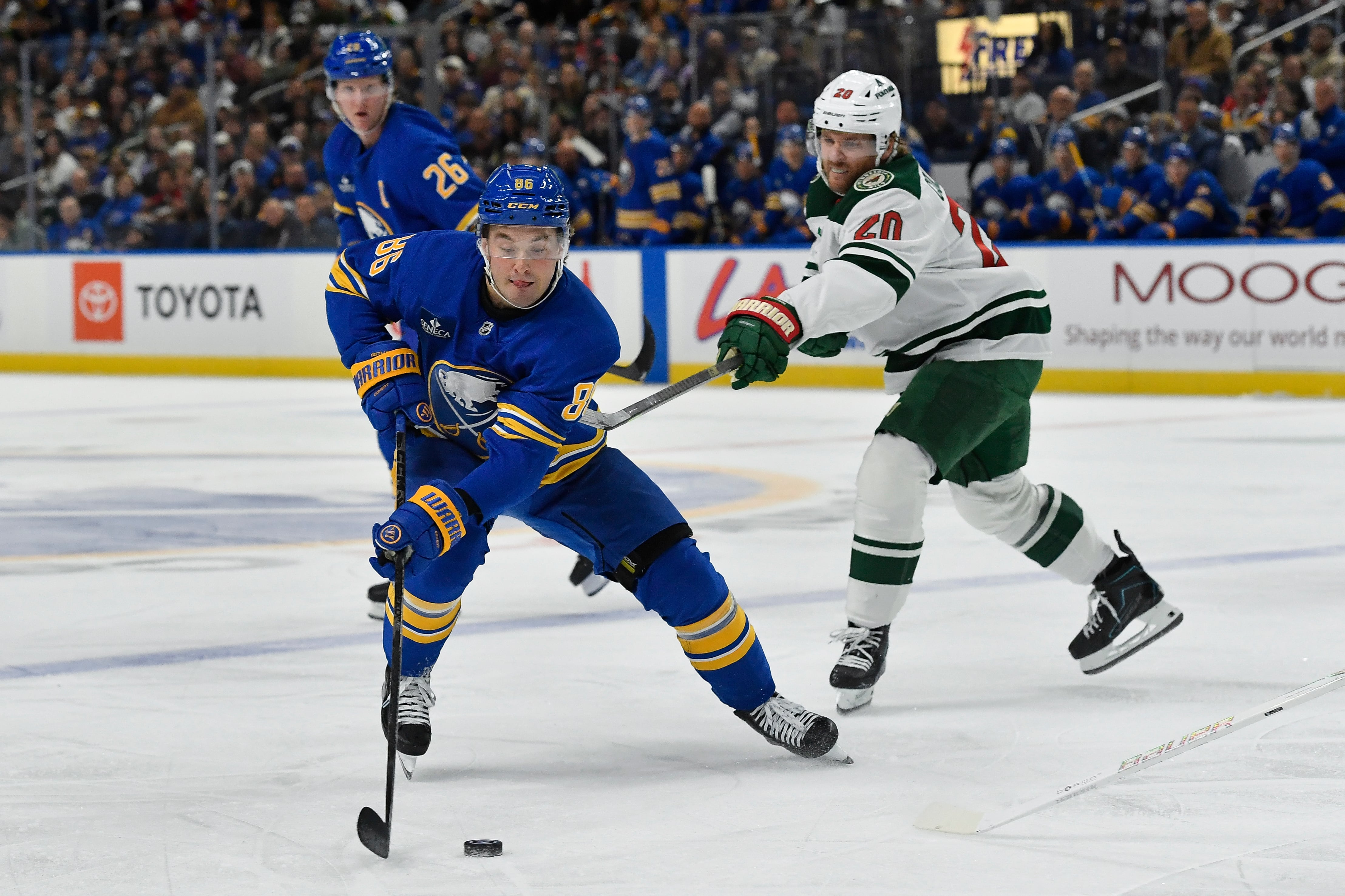 Owen Power scores in OT and Sabers rally from 2 goals down to beat Wild 3-2