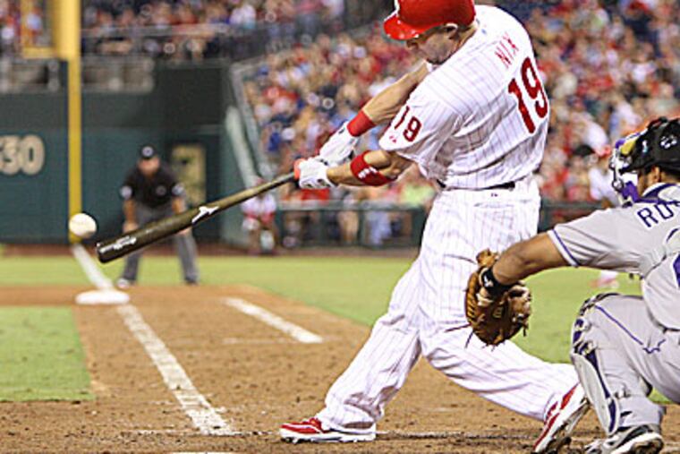 The Phillies' Laynce Nix could be key to a left field platoon in 2013. (Steven M. Falk/Staff file photo)