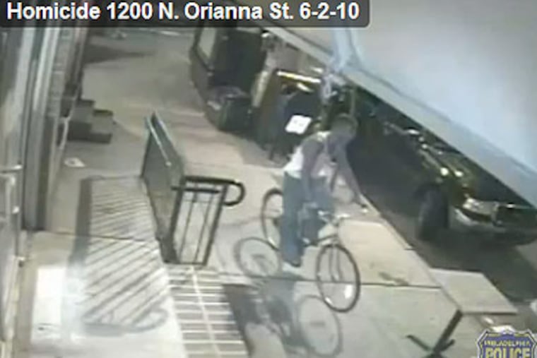 A still frame from surveillance video police released Thursday of what they call "a person of interest" in the sexual assault, beating and murder of beloved waitress, Sabina Rose O'Donnell. (Source: PhillyPolice.com)