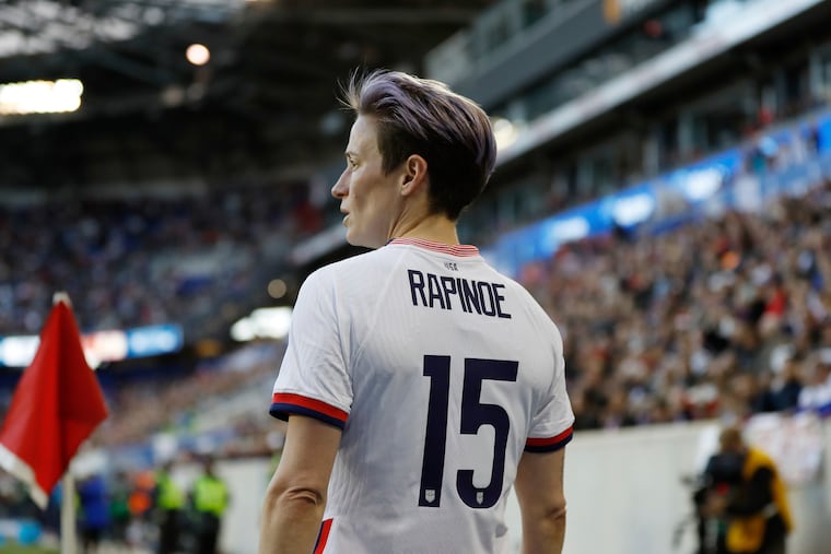 U.S. women's soccer team star Megan Rapinoe.