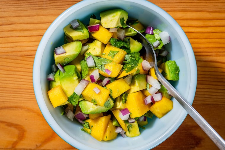 Mango-Avocado Salsa. MUST CREDIT: Photo by Rey Lopez for The Washington Post.