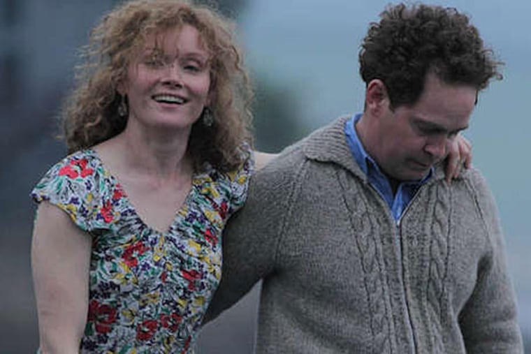 Tom Hollander stars as Dylan Thomas and Essie Davis as Thomas' wife, Caitlin, in "A Poet in New York." (© Modern TV)