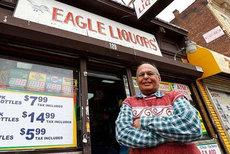 Store employee Pravin Mankodia outside Eagle Liquors in Passaic, N.J. He sold the winning $338.3 million Powerball ticket.