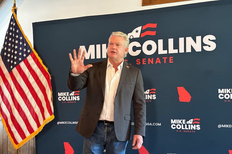 U.S. Rep. Mike Collins (R., Ga.) has been endorsed by President Donald Trump in the Republican Senate runoff in Georgia on Tuesday.