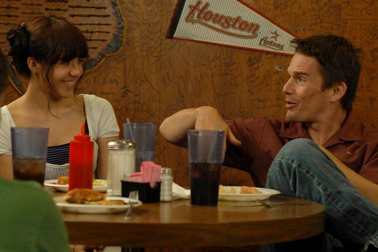 Mason (Ellar Coltrane), age 11, Samantha (Lorelei Linklater), and Mason Sr. (Ethan Hawke) in Richard Linklater’s BOYHOOD. Courtesy of Matt Lankes. An IFC Films Release.
Filmed over 12 years with the same cast, Richard Linklater's BOYHOOD is a groundbreaking story of growing up as seen through the eyes of a child named Mason (a breakthrough performance by Ellar Coltrane), who literally grows up on screen before our eyes.