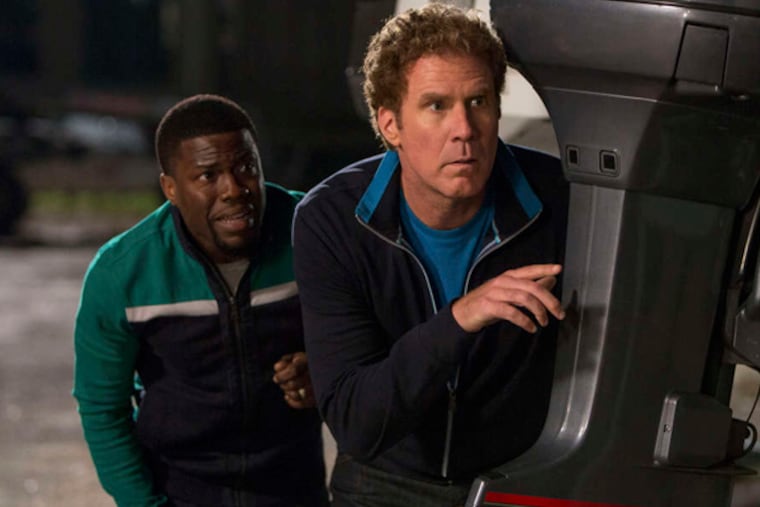 Kevin Hart (left) as Darnell and WIll Ferrell as James in "Get Hard."