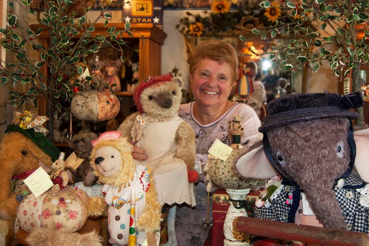 Pat Johnson, owner of Teddies of Mount Holly, has run her shop on White Street for 22 years. She said her customers come from all over the world.