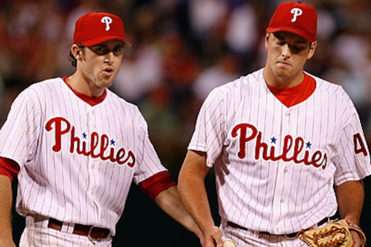Scott Mathieson (right) is a pitcher the Phillies will watch very closely come spring training. (Ron Cortes/Staff file photo)