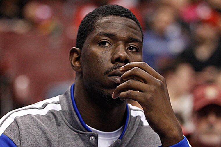 The 76ers' Henry Sims. (Chris Szagola/AP)