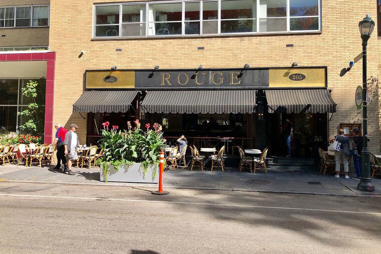 Rouge, at 205 S. 18th St., opened in 1998 as one of Philadelphia's first sidewalk cafes.