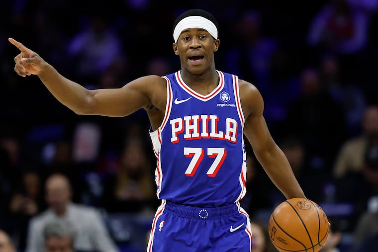 Sixers guard VJ Edgecombe is averaging 15.1 points and 4.2 assists in his rookie season.