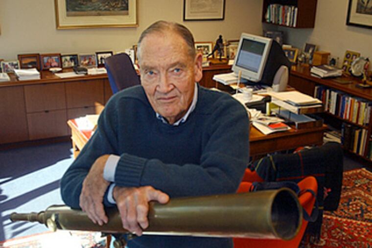 John C. Bogle, founder and former CEO of the Vanguard Group Inc., the second-largest mutual fund company in the United States, is a rarity - a true captain of industry who speaks about complex economic issues in a language comprehensible to the layperson. He's also prescient. (Inquirer file)