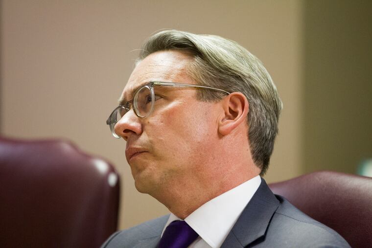 City Commissioner Al Schmidt during a public hearing on voting machines in January 2019.