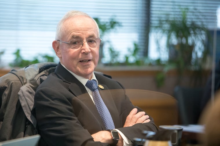 PA State Rep Frank Ryan, R., Lebanon, at a PSERS school pension board meeting in Harrisburg, Pa., Friday, December 17, 2021. Ryan, a CPA and retired Marine officer, represents House Republicans on the pension board, where he also serves as vice chair and heads the audit committee overseeing an internal investigation of the system's exaggerated investment results and Harrisburg land deals. He has voted against PSERS staff investment recommendations, but resisted calls to force top leaders out, and has not yet released the investigation report. Ryan told friends in a Jan. 11 note that he won't run for re-election this fall: "While I have been successful in introducing and passing bills that have resulted in incremental change... there are simply too many financial matters that still need to be fixed." For the Inquirer/Kalim A. Bhatti)