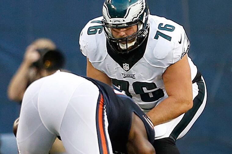 Eagles offensive lineman Allen Barbre. (Yong Kim/Staff Photographer)