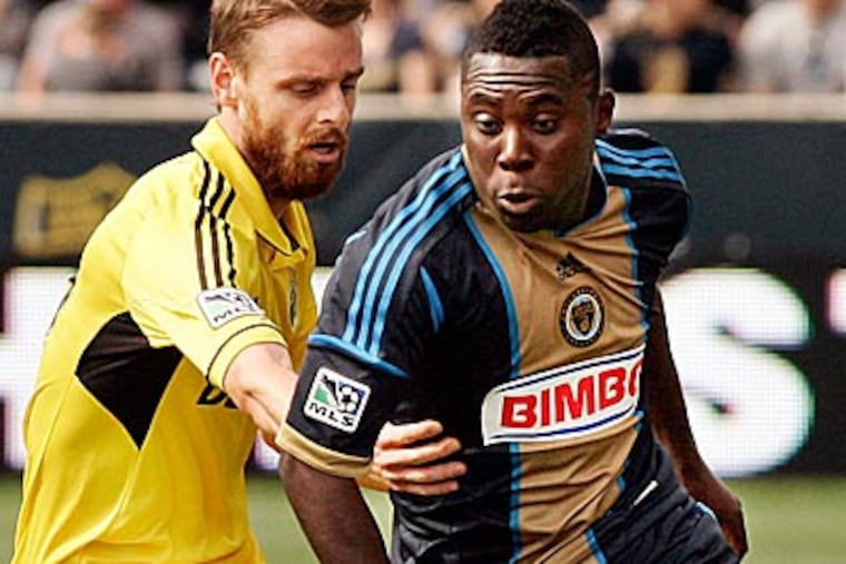 Freddy Adu did not start for the Union against Real Salt Lake. (Tom Mihalek/AP Photo)
