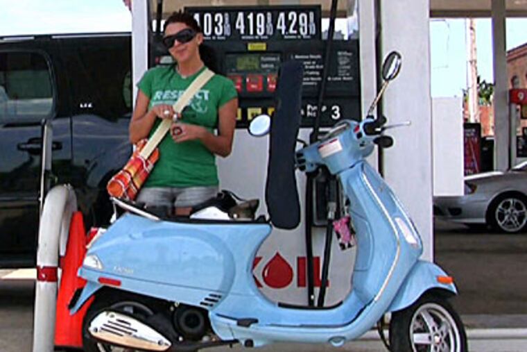 Sales of Vespas in May more than doubled nationwide as the price of oil rose to over $100 a barrel.
