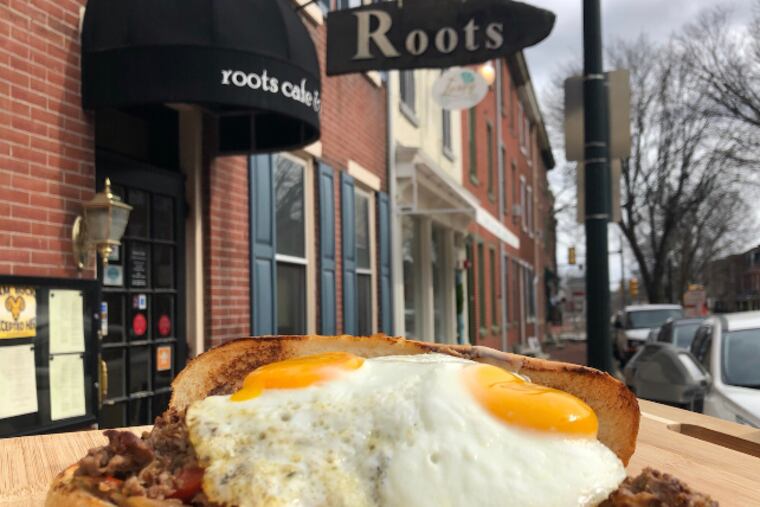 The Antidote breakfast sandwich at Roots Cafe contains CBD oil.
