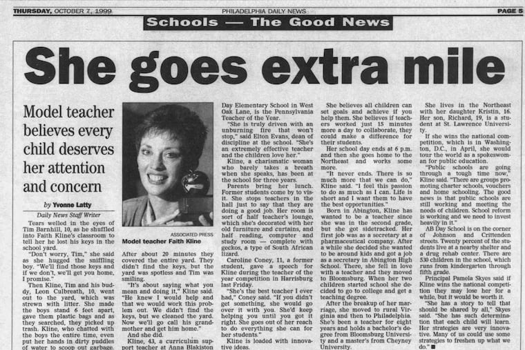 Teacher of the year goes the extra mile.