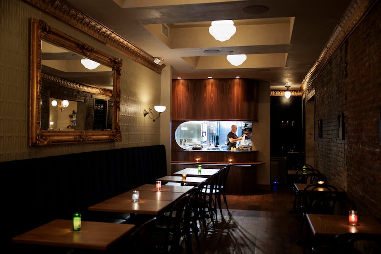 Chef Justin Bacharach in the kitchen of dancerobot, 1710 Sansom St., in 2025.