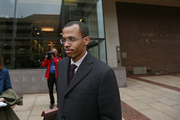 Chaka "Chip" Fattah leaves Federal Court after he was convicted of fraud charges on Thursday November 5, 2015.