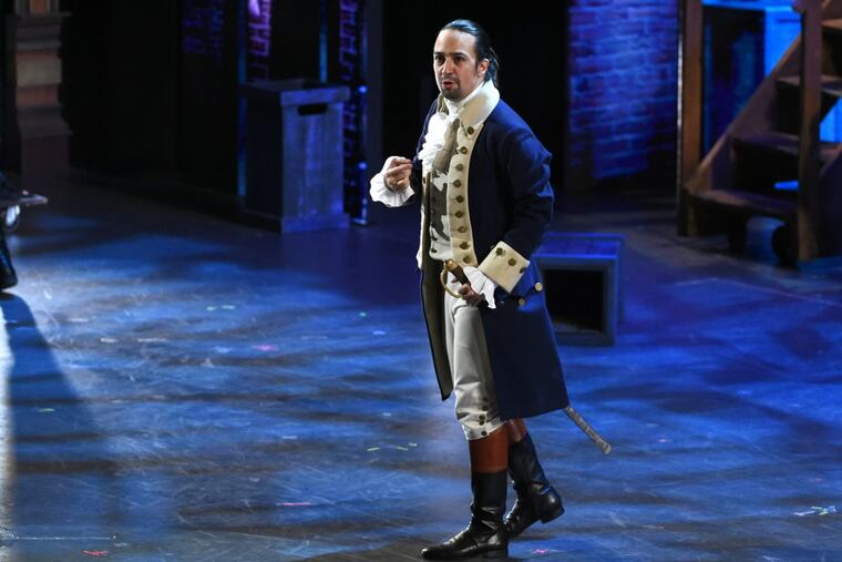 Lin-Manuel Miranda of "Hamilton" performs at the Tony Awards at the Beacon Theatre on Sunday, June 12, 2016, in New York.
