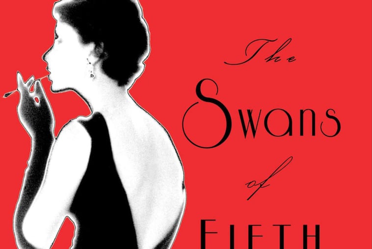 Detail from the book jacket of "The Swans of Fifth Avenue," by Melanie Benjamin.
