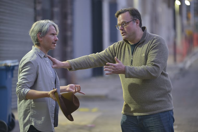 Theatre Exile, in partnership with The Brothers' Network, presents "The Motherf**ker with the Hat." The show features Philadelphia actors J Hernandez (left) and Scott Greer.