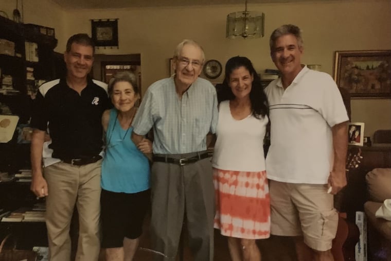 The Goldbergs. From left to right: Ken, Pearl, Charles, Esther, and Richard.