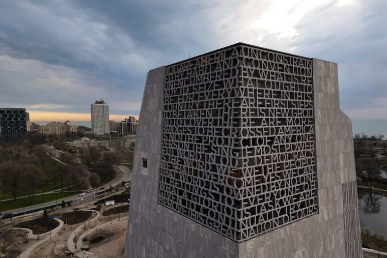 The Obama Presidential Center is seen Thursday, April 9, 2026, in Chicago.