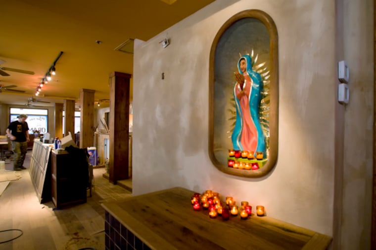 The look is "Mexican border bar" at El Camino Real, set to open Tuesday in Northern Liberties.
