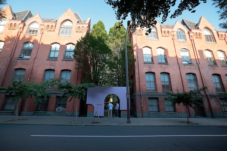 Frankie's Summer Club, set in the courtyard of the Frank Furness building, 355 S. 15th St. in Philadelphia, that used to be University of the Arts dorms.