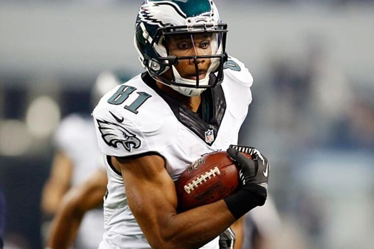Philadelphia Eagles wide receiver Jordan Matthews (81) runs for a touchdown after catching a pass in the first quarter against the Dallas Cowboys at AT&T Stadium. (Tim Heitman/USA Today)