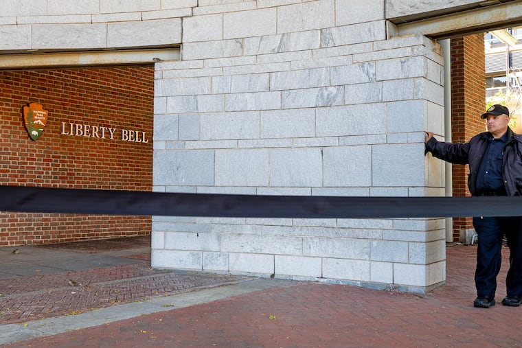 Tthe Liberty Bell Center in Independence National Historical Park is closed due to the federal government shutting down.